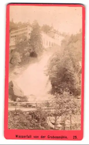 Fotografie Max Balde, Salzburg, Ansicht Gastein, Wasserfall von der Grabenmühle