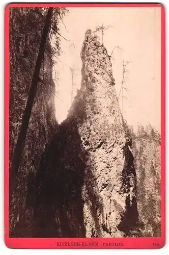 Fotografie Würthle & Spinnhirn, Salzburg, Ansicht Kitzlochklamm, Parthie im Klamm