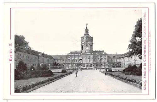 Fotografie / Lichtdruck Edm. Gaillard, Berlin, Ansicht Berlin, Auffahrt zum Königl. Schloss Charlottenburg