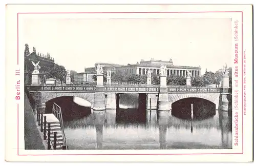 Fotografie / Lichtdruck Edm. Gaillard, Berlin, Ansicht Berlin, Blick auf die Schlossbrücke und altes Museum