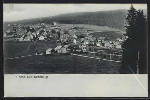 AK Gehlberg, Blick zum Ort