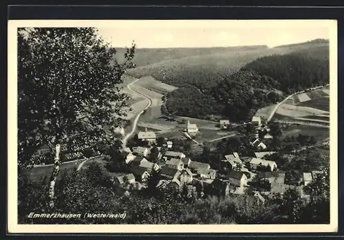 AK Emmerzhausen /Westerwald, Ortsansicht aus der Vogelschau