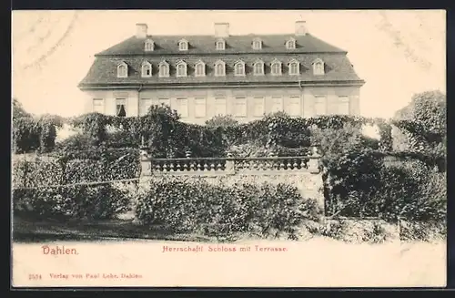 AK Dahlen, Herrschaftl. Schloss mit Terrasse