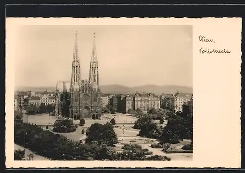 AK Wien, Votivkirche und Maximiliansplatz