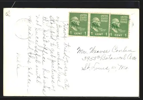 Foto-AK Custer, SD, Post Office