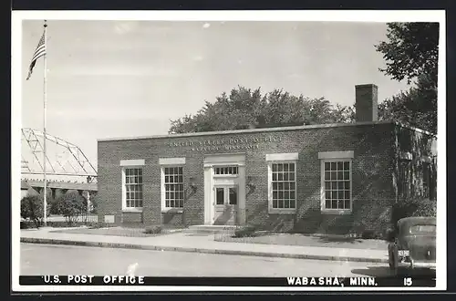 Foto-AK Wabasha, MN, U. S. Post Office