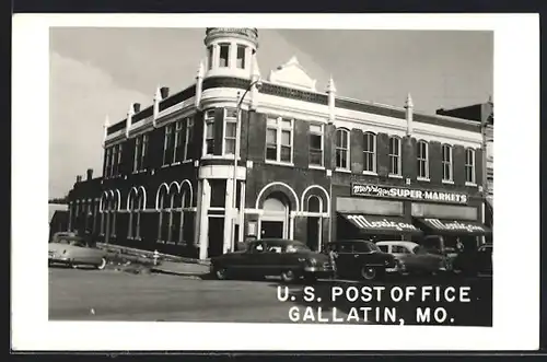 Foto-AK Gallatin, MO, U. S. Post Office