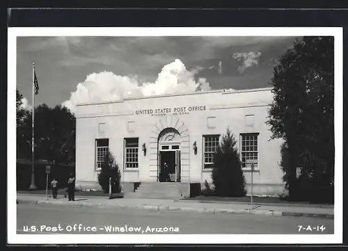 Foto-AK Winslow, AZ, U. S. Post Office