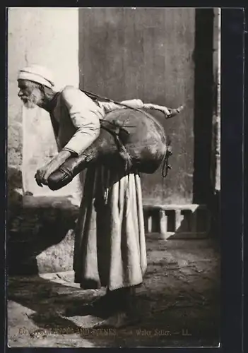 AK Égypte, Scènes et Types, Marchand d`eau, arabischer Wasserverkäufer