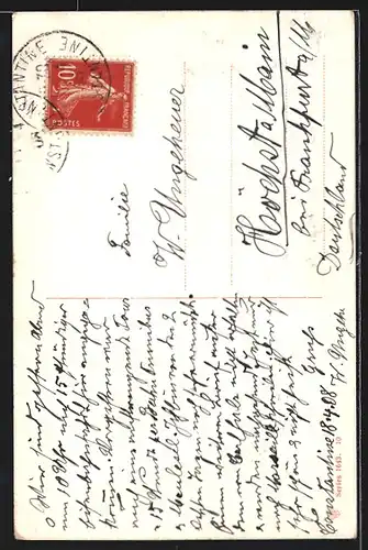 AK Alter arabischer Händler mit einem Korb voller Seile