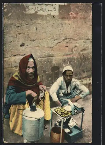 AK Cairo, Native Coffee Seller, arabischer Kaffee-Händler