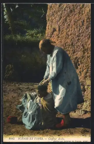 AK arabischer Handwerker bei der Arbeit, Friseur