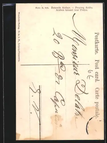 AK Arabes faisant leur Prière