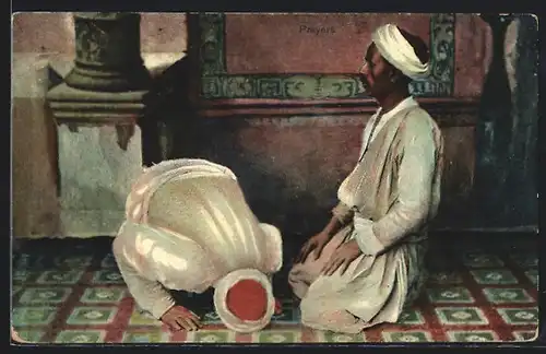AK Araber beim Gebet