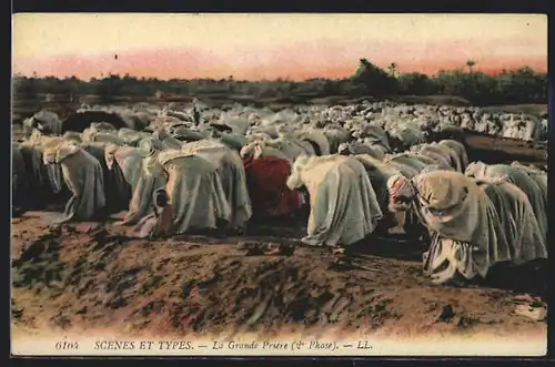 AK La Grande Prière 2e Phase, Araber beten in der Wüste
