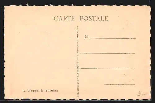 AK L`appel à la Prière