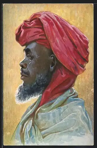 AK Deutsche Kolonie, Porträt Araber aus Ostafrika