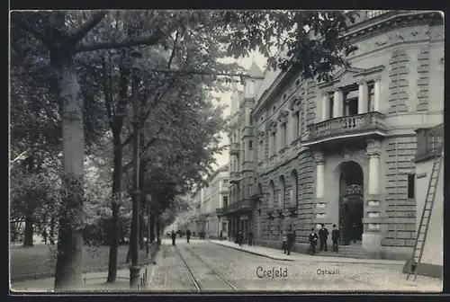 AK Crefeld, Ostwall-Strasse