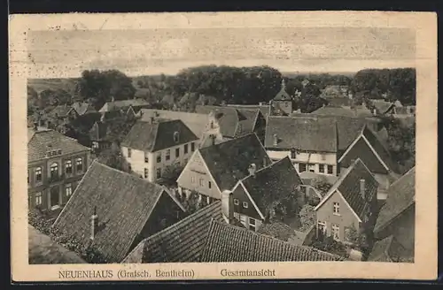 AK Neuenhaus /Grafsch. Bentheim, Ortsansicht bei Tag