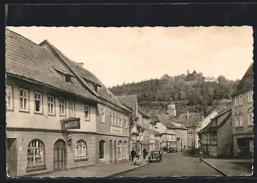 AK Wasungen, Neutor mit Blick zur Burg Maienluft