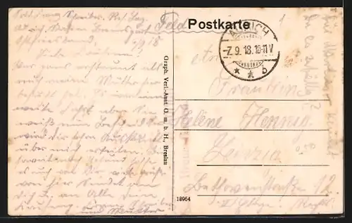 AK Aurich, Blick in die Esenser Chaussee