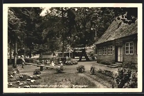 AK Kappeln, Waldwirtschft Hüholz, Kaffeegarten