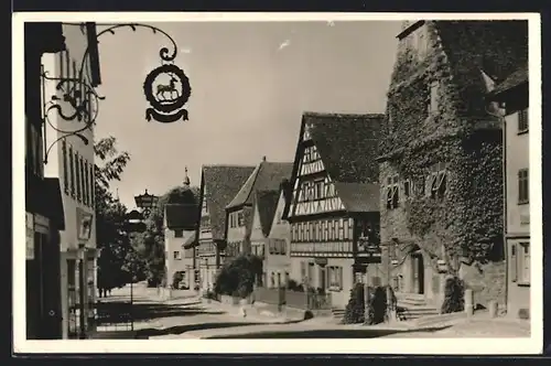 AK Langenburg, Blick in die Hauptstrasse