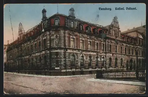 AK Flensburg, Kaiserl. Postamt