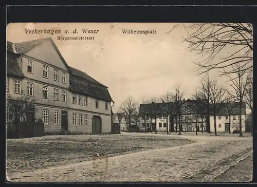 AK Veckerhagen a. d. Weser, Bürgermeisteramt am Wilhelmsplatz