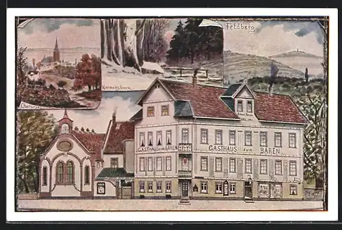 Künstler-AK Oberursel a. T., Gasthaus zum Bären