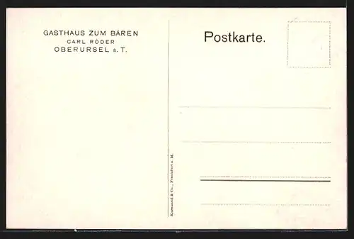 Künstler-AK Oberursel a. T., Gasthaus zum Bären