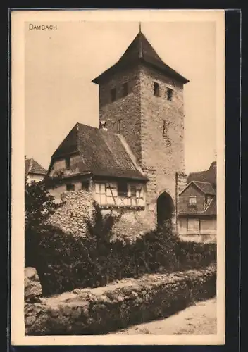 AK Dambach, Blick auf altes Haus