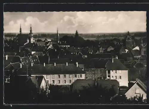 AK Molsheim, Gesamtansicht aus der Vogelschau