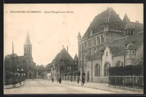 AK Strasbourg Robertsau, Eglise Évangélique et Ecoles