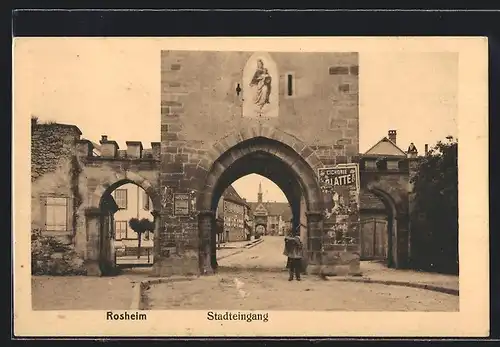 AK Rosheim, Der Stadteingang