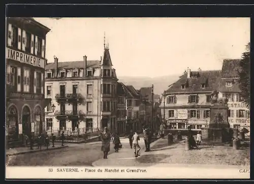 AK Saverne, Place du Marché et Grand`rue