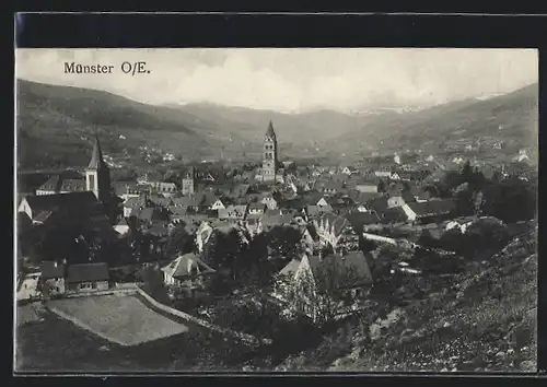 AK Münster, Blick über die Ortschaft