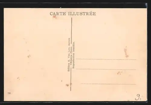 Foto-AK Polizist im Autotunnel von Antwerpen / Anvers