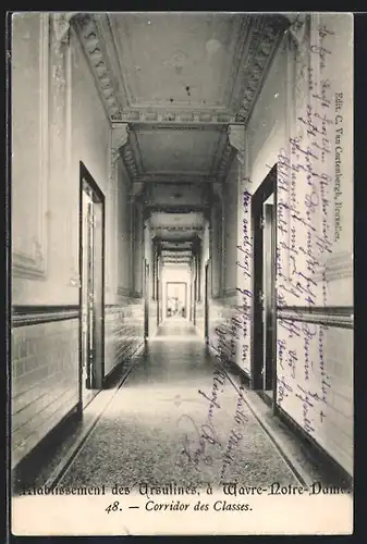 AK Wavre-Notre-Dame, Etablissement des Ursulines, Corridor des Classes