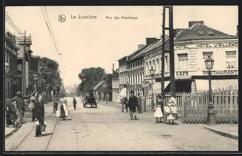 AK La Louvière, Rue des Houdengs