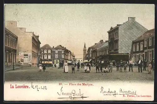 AK La Louvière, Place des Martyrs