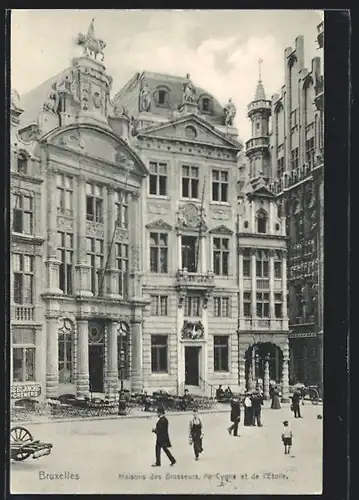 AK Brüssel / Bruxelles, Maisons des Brasseurs, du Cygne et de l`Etoile