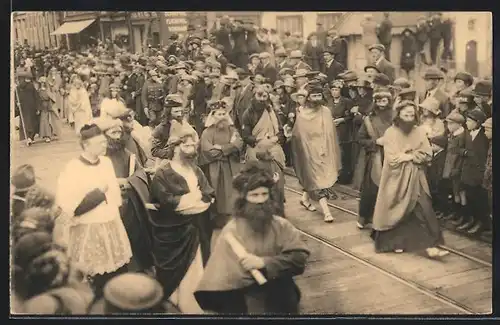 AK Bruges, Procession du St. Sang, Jésus parmi les Docteurs