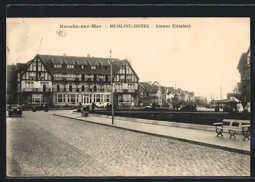 AK Knocke-sur-Mer, Memling-Hotel, Avenue Elisabeth