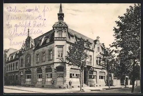 AK Neuhaldensleben, Restaurant und Cafe Alstein von P. Aisch