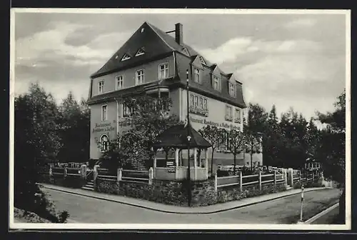 AK Augustusburg im Erzgebirge, Hotel-Restaurant Paul Friedrich