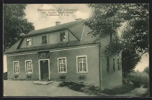 AK Wolkenstein i. Erzg., Restaurant St. Johannes von Theodor Schaarschmidt