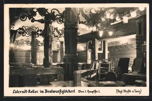 AK Wien, Laterndl-Keller im Bratwurstglöckerl, Hauptstrasse 1