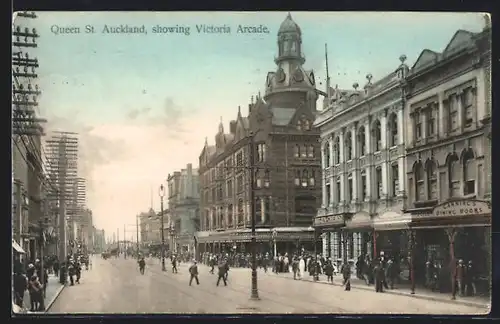 AK Rotorua, Queen Street showing Victoria Arcade