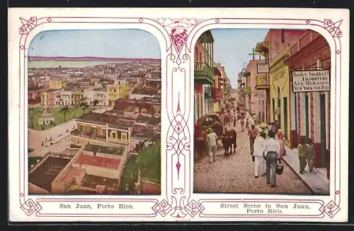 AK San Juan, Panorama, Street Scene
